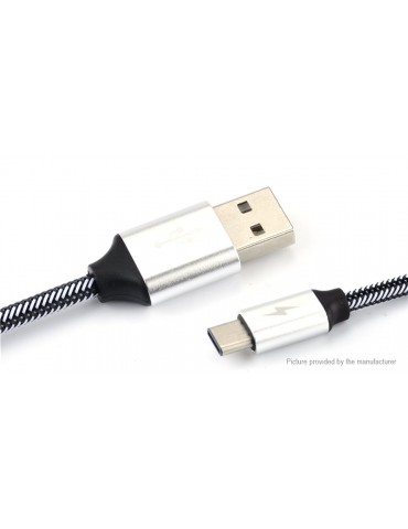 USB-C to USB 2.0 Braided Data Sync / Charging Cable (100cm)