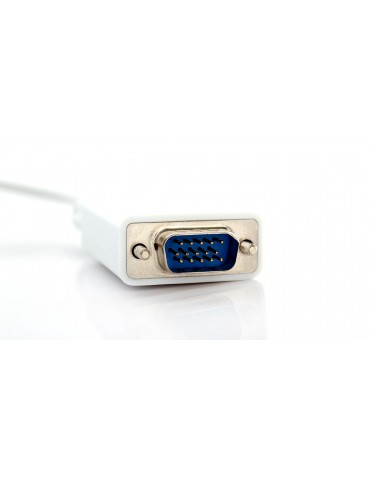 Mini DisplayPort Male to VGA Male Adapter Cable - White (180cm)