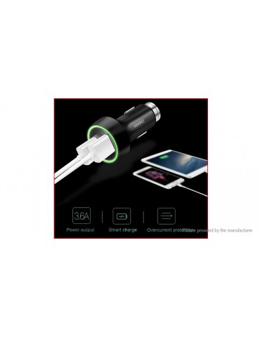 USMEI C7 Dual USB Car Charger Power Adapter